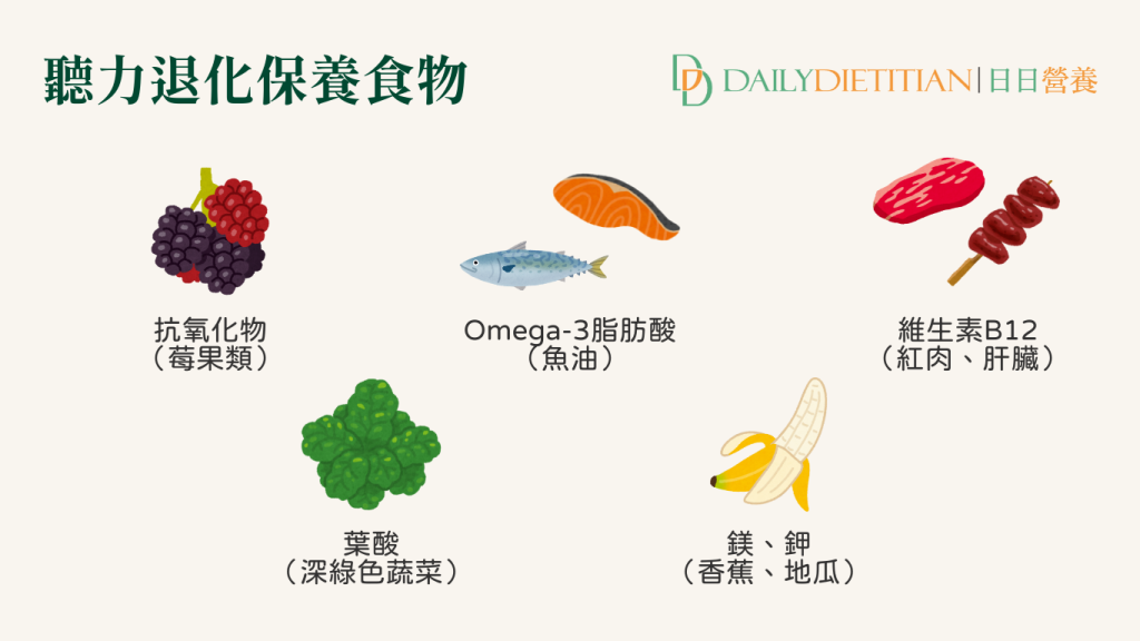 聽力退化食物
