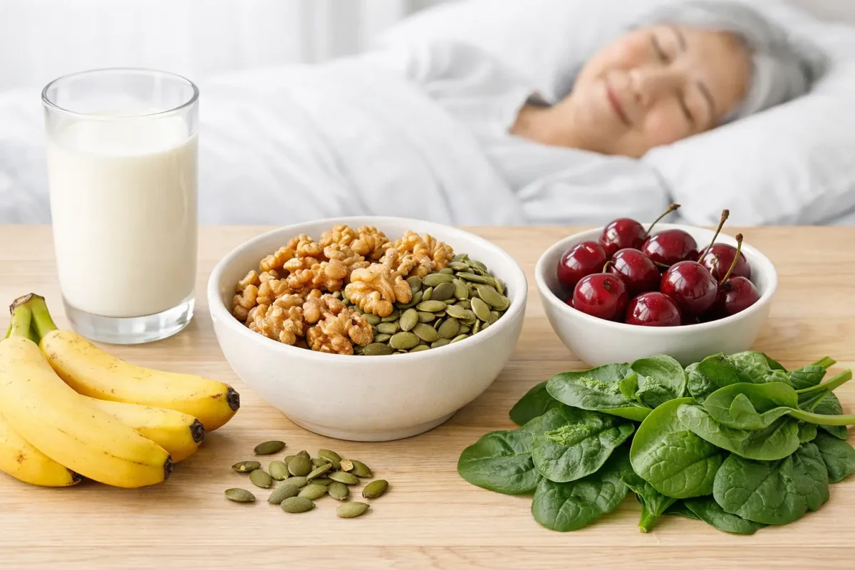 中高齡失眠改善》幫助長輩入眠的 9 大營養素與食物來源，吃這些好助眠