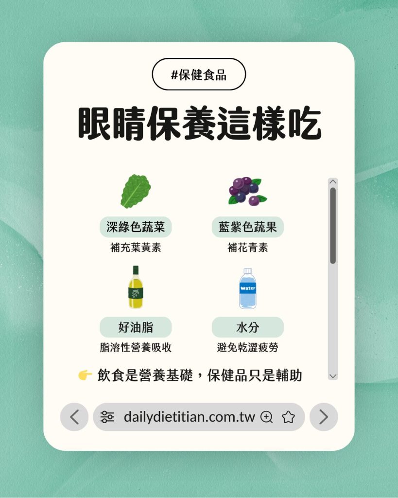 眼睛保養這樣吃